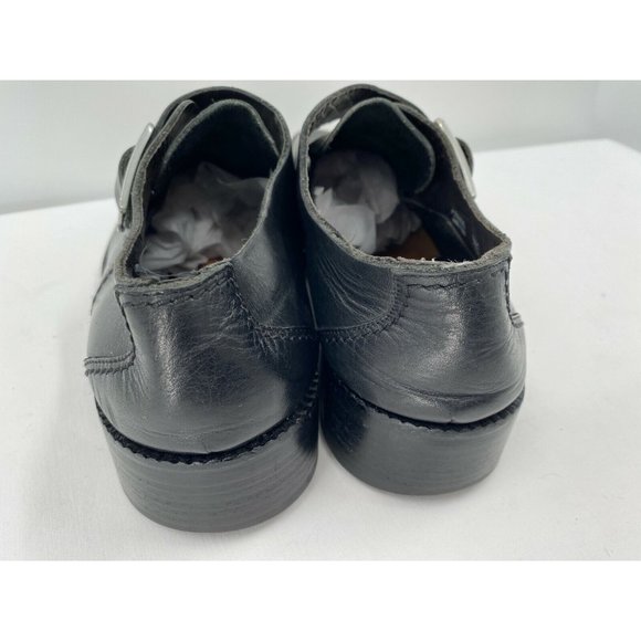 Bally Pedrano Luxurious Black Leather Ankle Buckle Shoes Boots Men's Sz 9.5 US - Picture 5 of 12